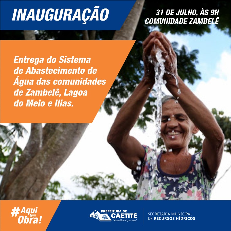 Governo de Caetité vai entregar sistema de abastecimento de água nesta sexta-feira