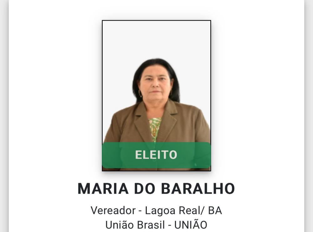 Maria do Baralho é eleita presidente da Câmara de Vereadores de Lagoa Real 