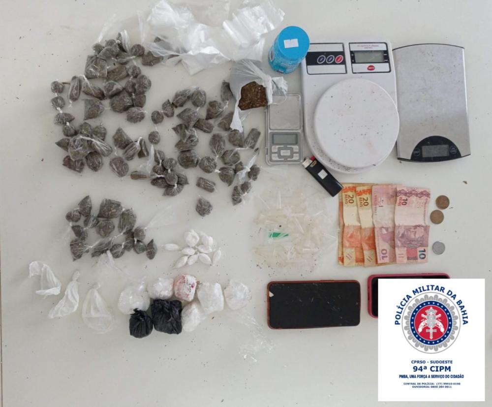 Casal de traficantes é preso na cidade de Caetité