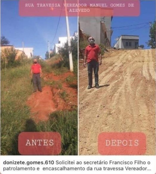 Ao publicar que obra paga por munícipes era da Prefeitura de Caetité, vereador vira alvo de chacota nas redes sociais 