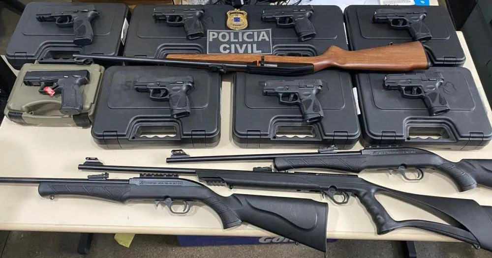 Operação Orion Scorpii apreende R$ 200 mil e armas de calibre restrito na Bahia e em Goiás