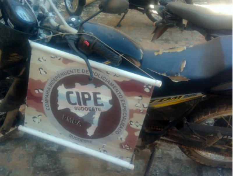 Caesg apreende moto com chassi suprimido em Sebastião Laranjeiras 