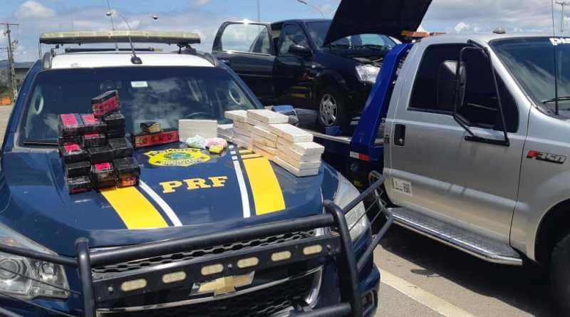 Sudoeste baiano: PRF apreende maconha, cocaína e 1.000 comprimidos de ecstasy em veículo transportado por guincho