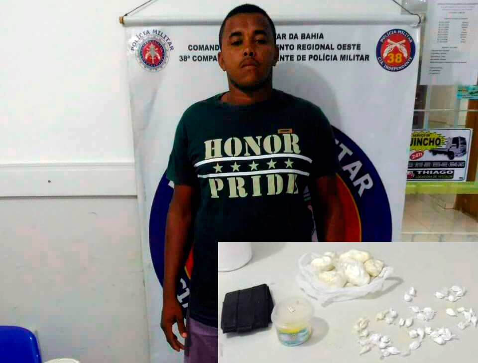 Bom Jesus da Lapa: Homem é detido após ser flagrado com drogas no Bairro Parque Verde