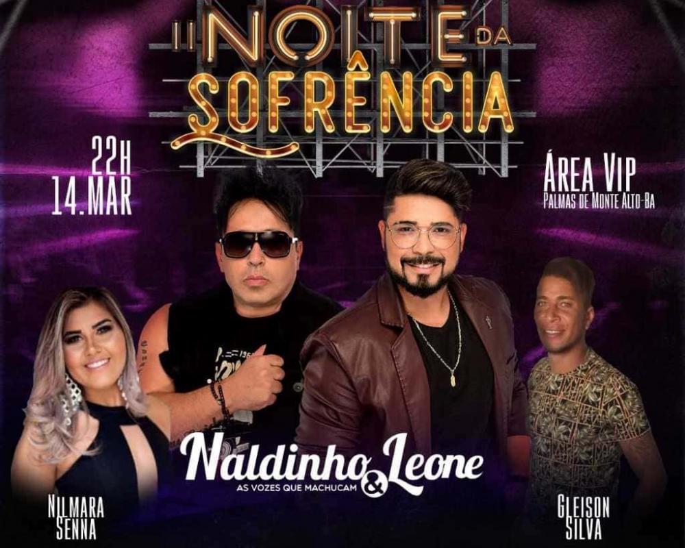 'II Noite da Sofrência' será realizada em março/2020 em Palmas de Monte Alto