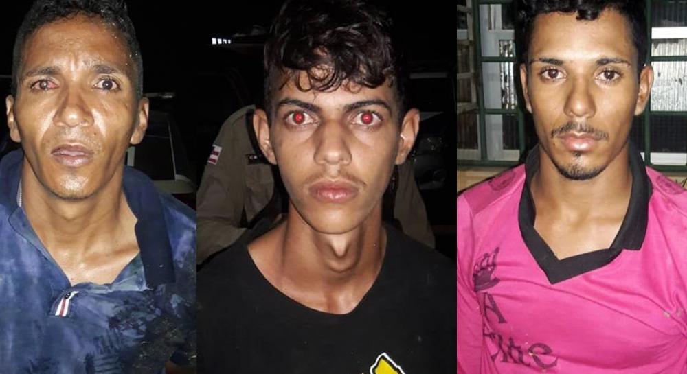 Três pessoas são presas em Barreiras acusadas de roubo e porte Ilegal de Arma de Fogo