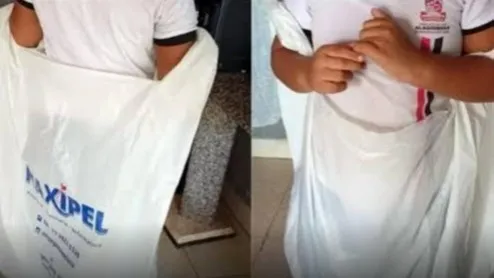 Criança autista é levada para casa em saco plástico em Alagoinhas