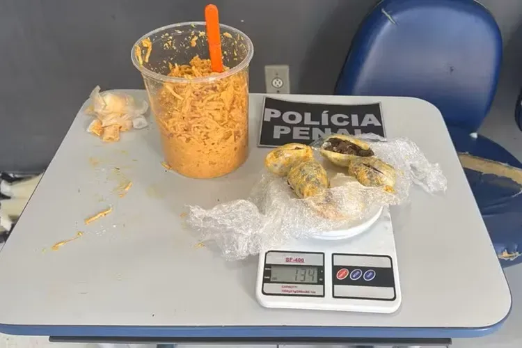 Mulher é presa com cocaína e maconha escondidas em estrogonofe em Feira de Santana