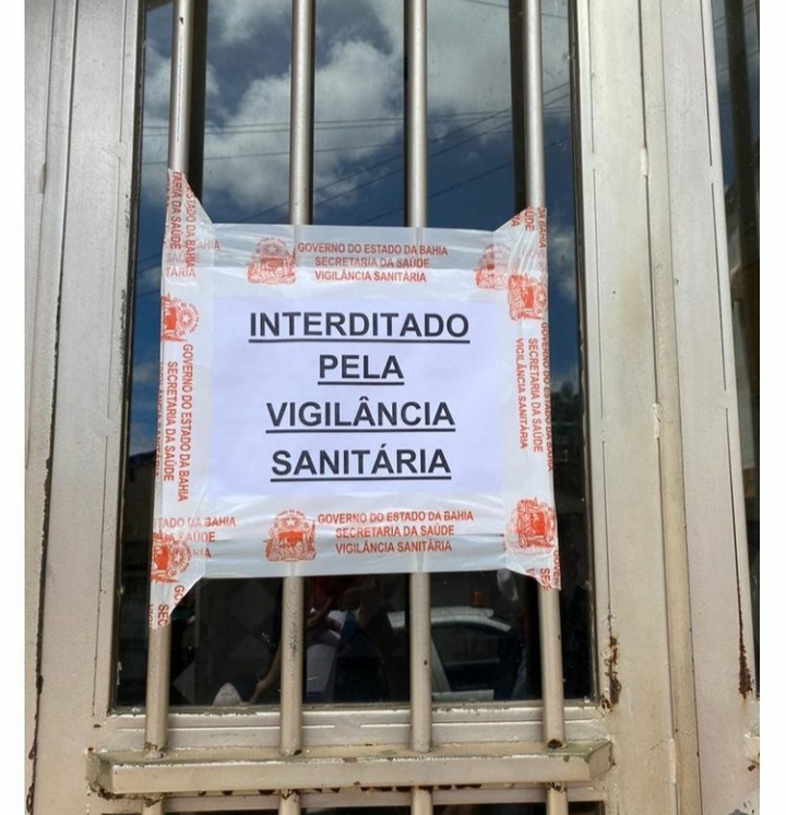 Vigilância Sanitária interdita bar por descumprimento ao Decreto Estadual em Caetité 