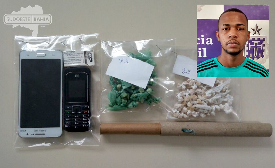 Suspeito de homicídios e tráfico de drogas é preso em Guanambi