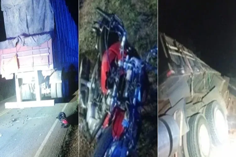 Motociclista colide com carreta parada em Barra da Estiva