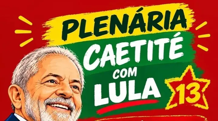 Plenária “Caetité com Lula” será realizada neste sábado na Praça da Catedral