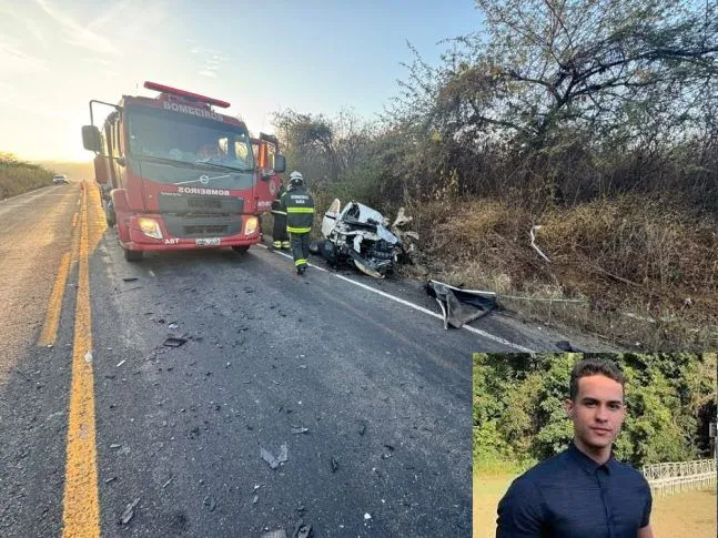 Jovem de Candiba morre em acidente entre carro e ônibus