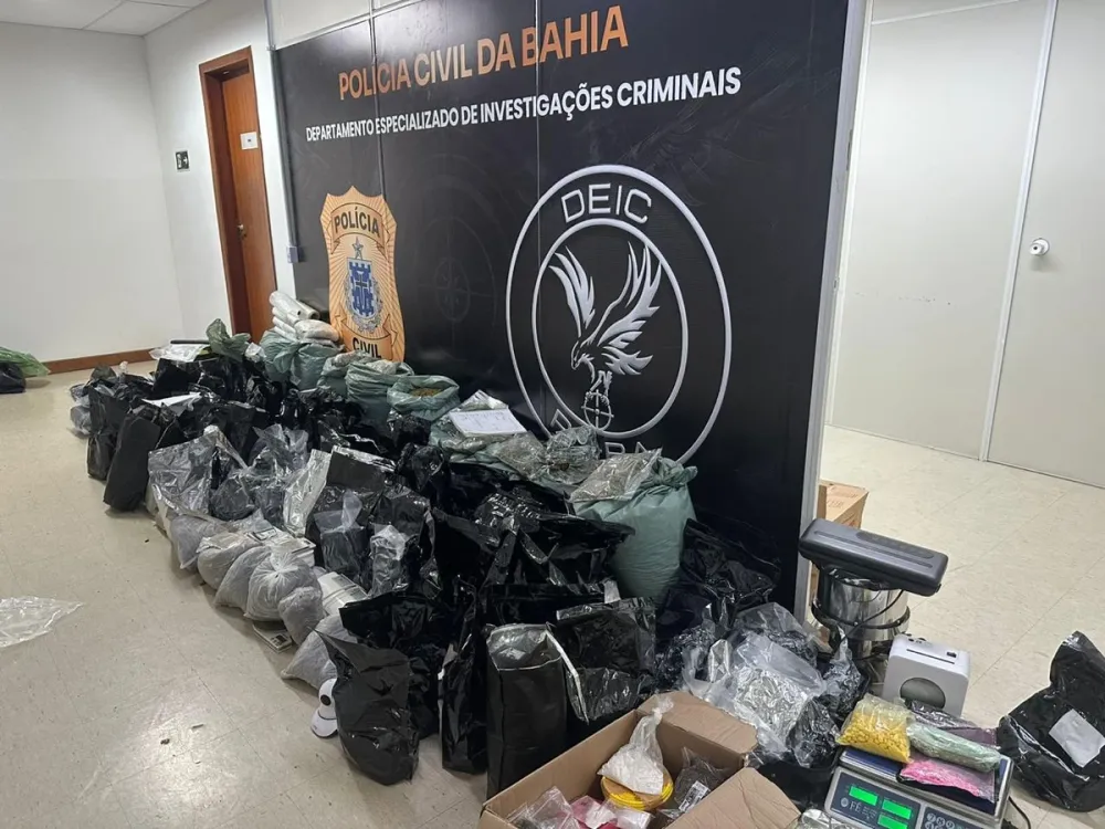 Bahia: polícia apreende 500 kg de drogas do BDM avaliados em R$ 2 mi