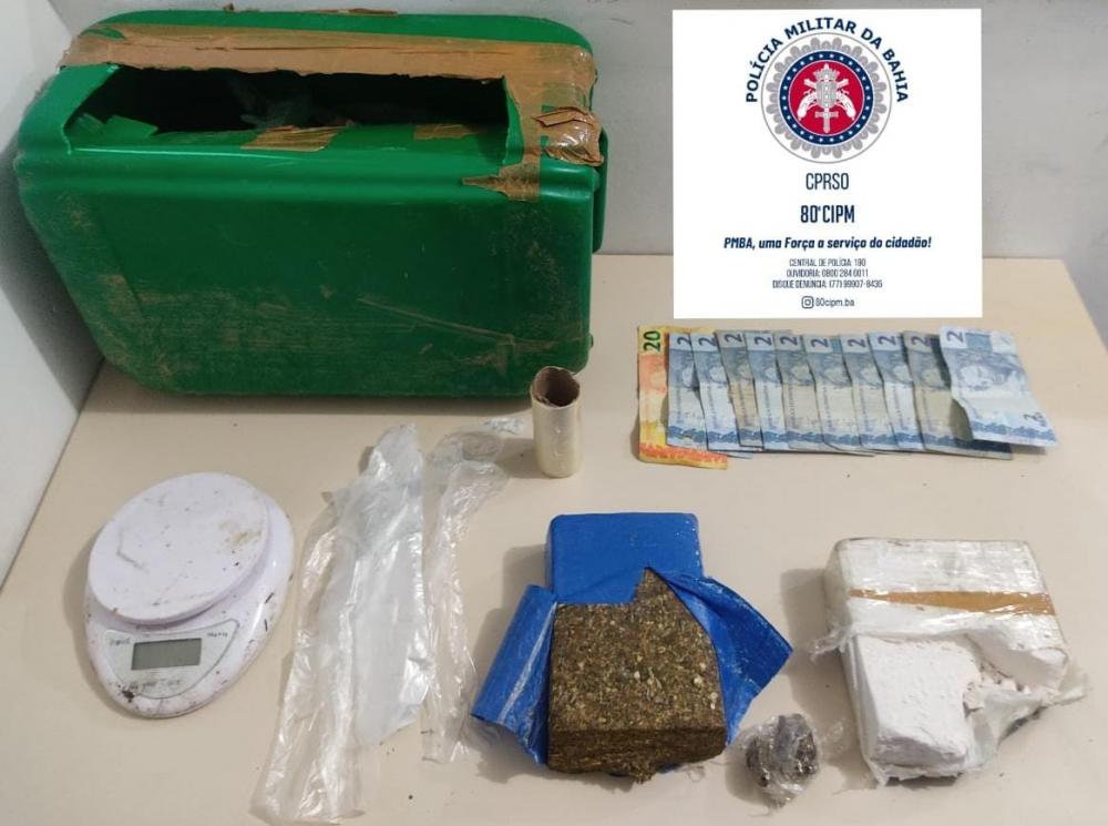 Homem é preso por atividade de tráfico de drogas em Encruzilhada