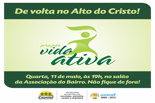 Caetité: Projeto Vida Ativa de volta ao Bairro Alto do Cristo
