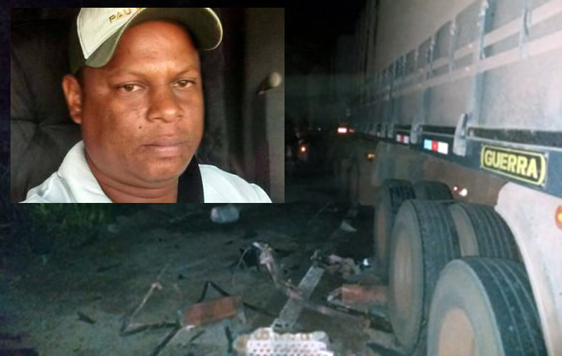 Caminhoneiro caetiteense é arremessado para fora de cabine e morre em acidente no Pará