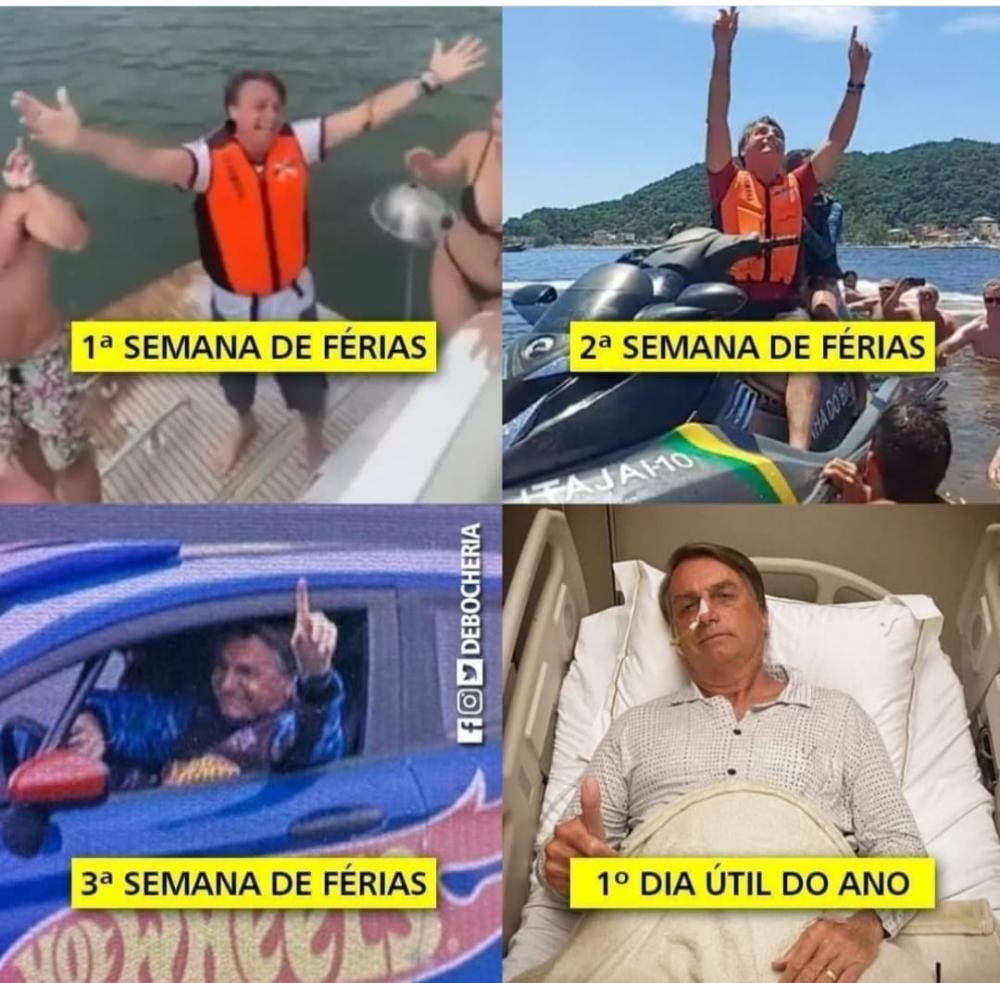 Internautas ironizam nova internação do presidente: ‘pegou um atestado no primeiro dia útil’