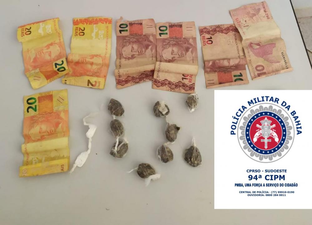 Homem é preso com drogas na cidade de Tanque Novo