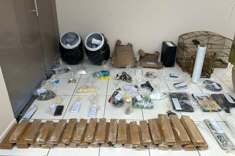 Polícia apreende armas e 23 kg de drogas em operação em Cândido Sales