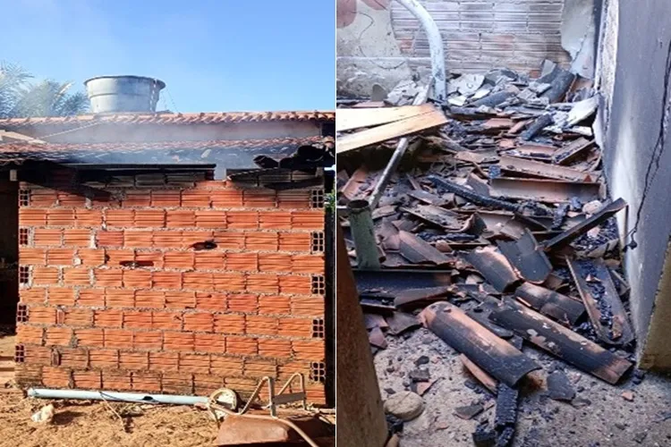 Casa é incendiada após ataque criminoso em Pindaí