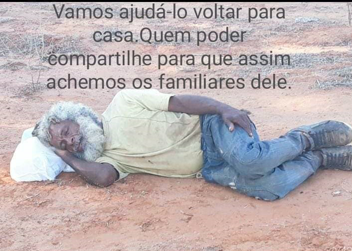 Populares de São Timóteo, zona rural de Livramento, procuram por familiares de andarilho 