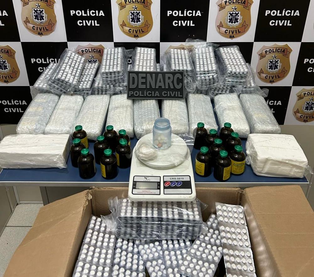 Região: Polícia Civil apreende mais de 12 mil comprimidos de anfetamina