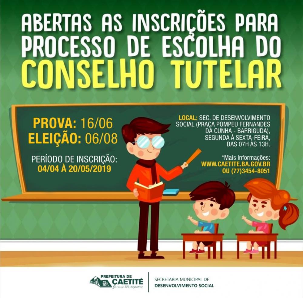 Caetité: Inscrições para eleição de novos membros para o Conselho Tutelar vão até dia 20 de maio