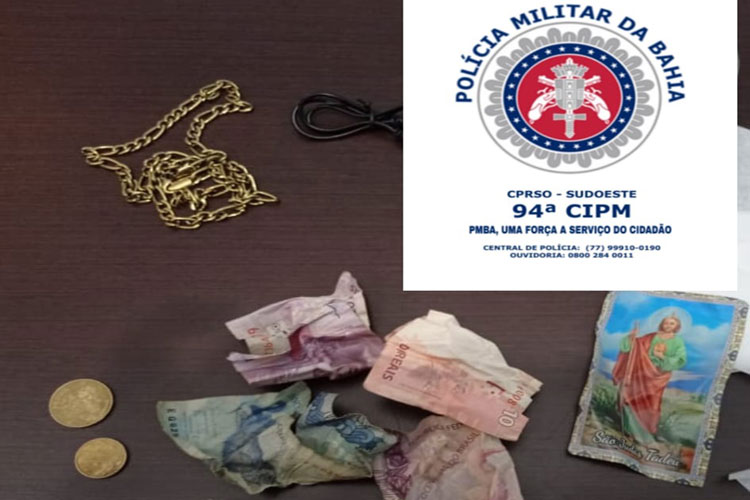 Homem é preso por furtar cofre de igreja em Licínio de Almeida