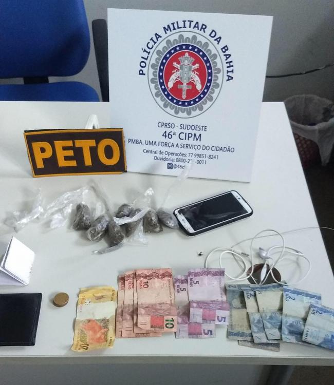 Homens são detidos comercializando drogas nas imediações do Poço Preto, em Livramento