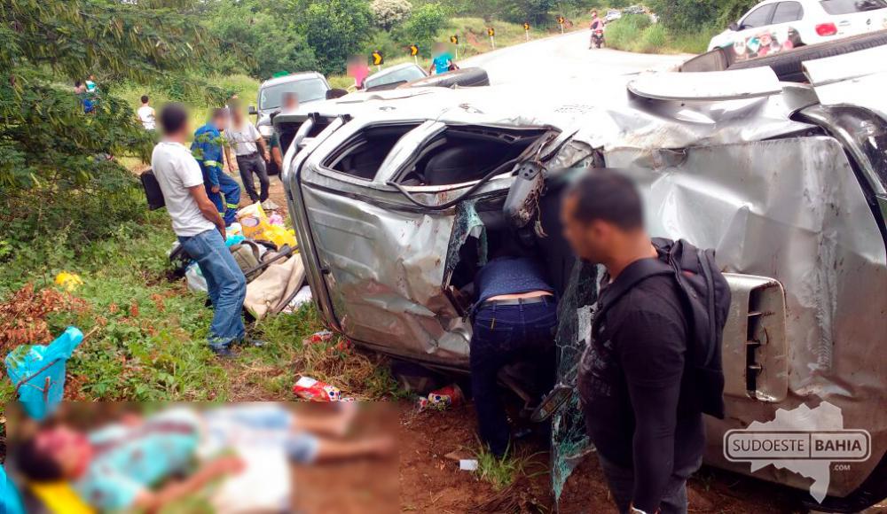 Acidente ocorrido na Serra dos Brindes, em Guanambi, deixa motorista gravemente ferido