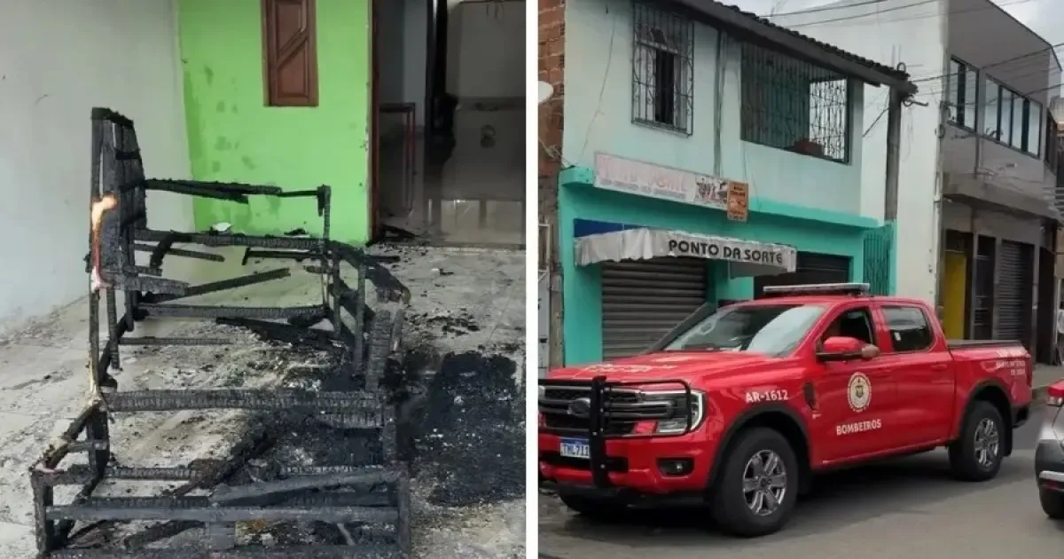 Homem ateia fogo em sofá dentro de casa após perder dinheiro no tigrinho 