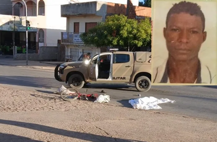 Ciclista morre após ser atropelado por carreta na BR‑430, em Bom Jesus da Lapa