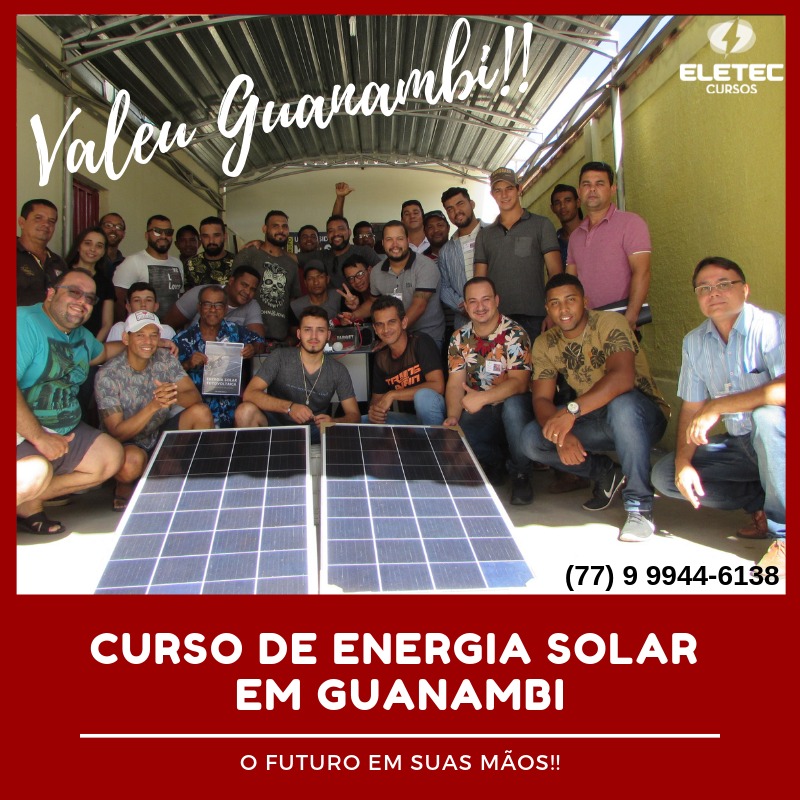 Curso de Energia Solar Fotovoltaica realizado em Guanambi será oferecido no norte de MG 