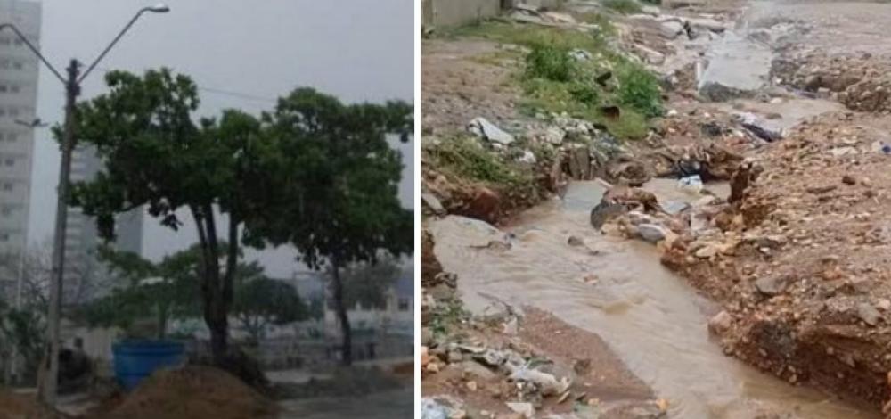 Chuva provoca estragos e destrói ruas em Vitória da Conquista