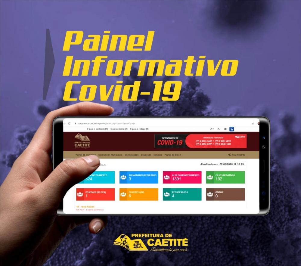 Prefeitura de Caetité disponibiliza seção específica sobre Covid-19 no Portal da Transparência