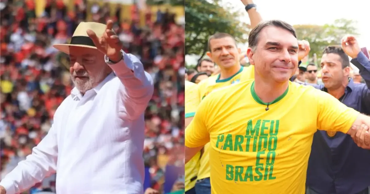 Pesquisa Gerp: Flávio Bolsonaro tem 50% da intenções de voto; Lula marca 45%