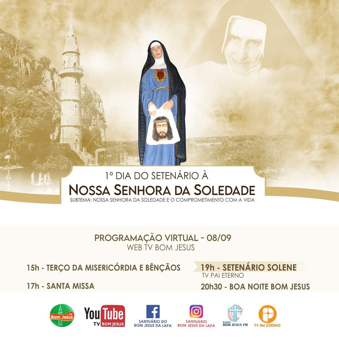 Bom Jesus da Lapa: Romaria de Nossa Senhora da Soledade acontecerá de forma virtual
