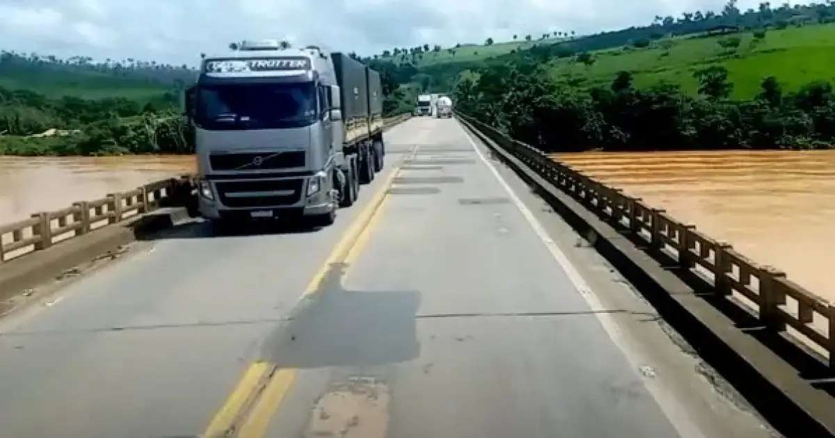 Dnit declara emergência em trecho da BR-101 que inclui ponte sobre o Rio Jequitinhonha