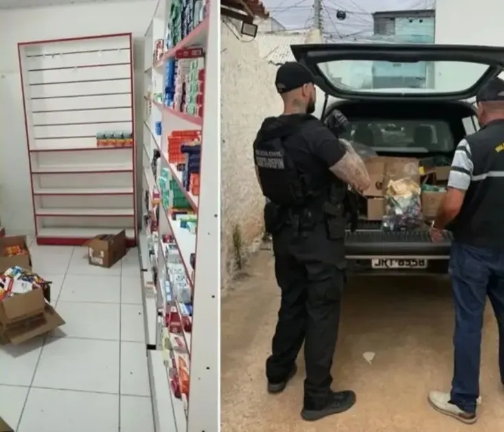 Polícia Civil encontra depósito irregular de medicamentos durante operação em farmácia de Vitória da Conquista