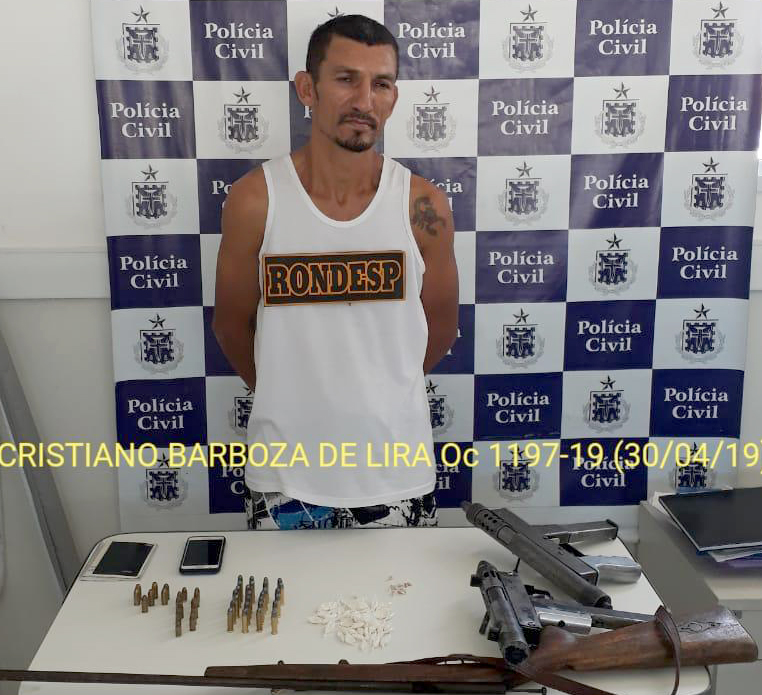 Homem é preso com armas de fogo e drogas na zona rural de Serra do Ramalho