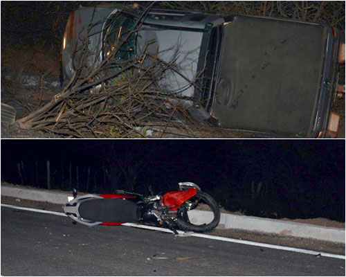 Colisão entre moto e carro na BR-030 deixa uma pessoa morta em Brumado