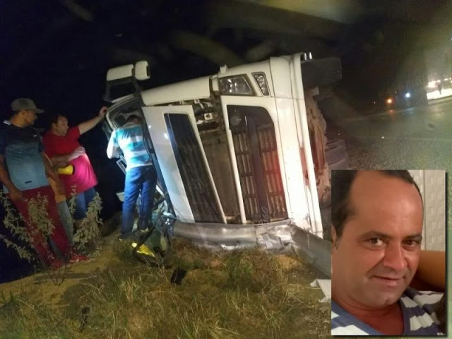 Caminhoneiro brumadense morre após perder controle em curva da BR-242
