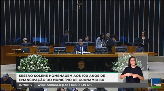 Câmara dos Deputados realizou Sessão Solene em homenagem ao Centenário de Guanambi; assista