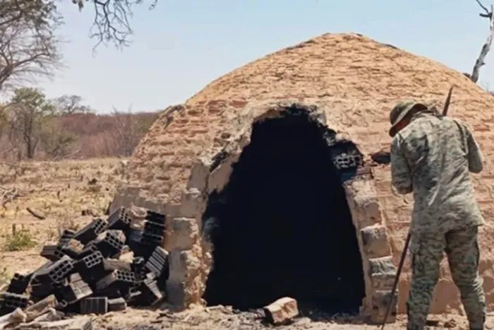 Fornos ilegais de carvão são destruídos na zona rural de Matina
