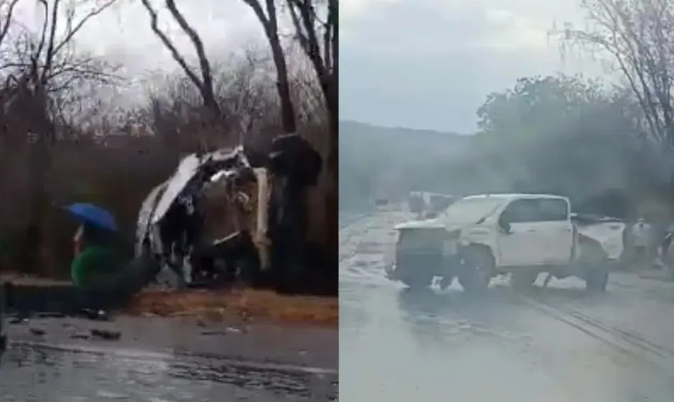 Van e dois veículos se envolvem em grave acidente na BR-242, em Barreiras