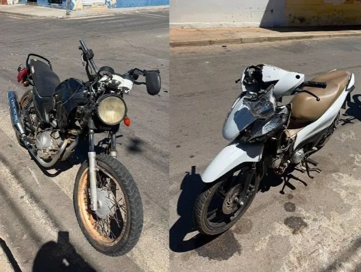 Colisão entre motocicletas deixa homem e adolescente feridos em Guanambi