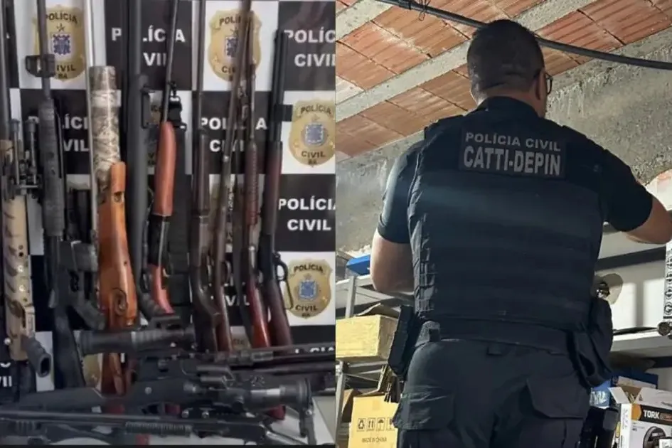 Região: Polícia desmonta oficina ilegal de armas 
