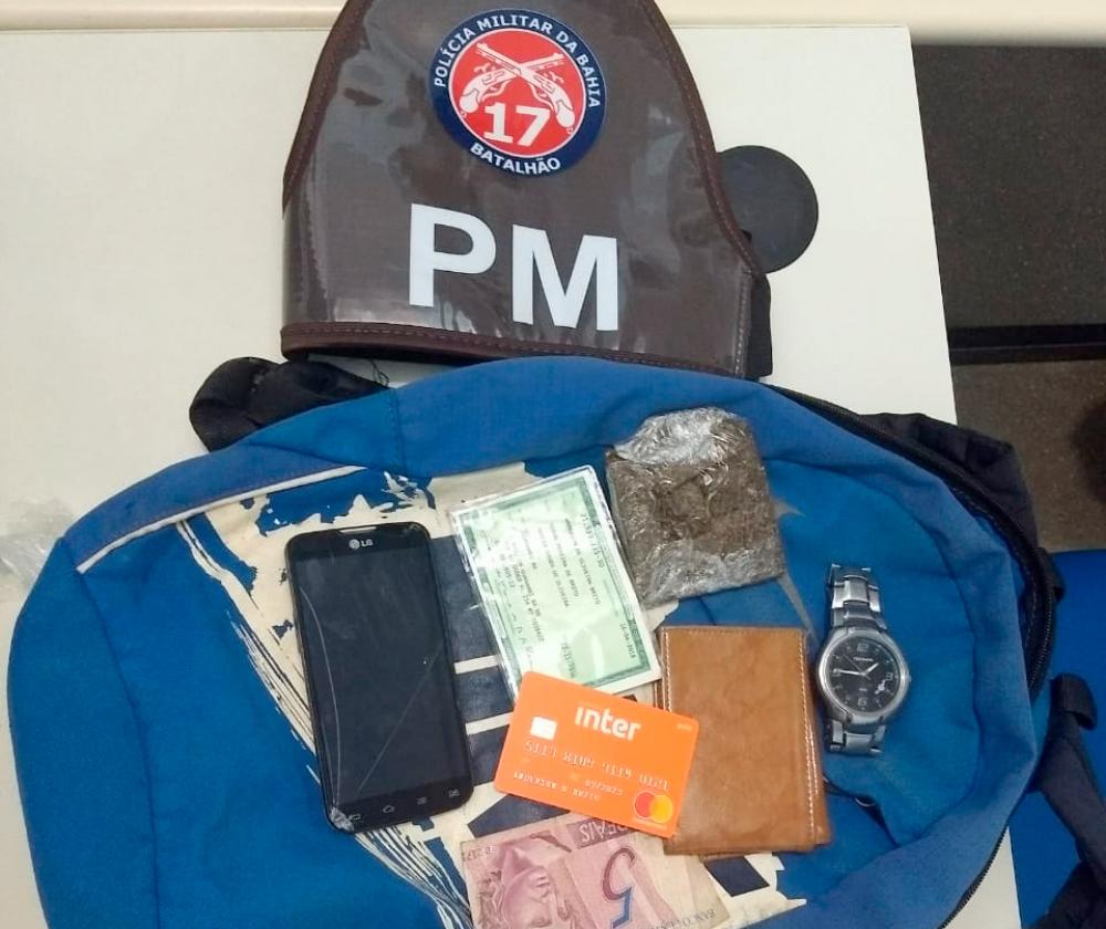 Suspeito de tráfico de drogas é preso durante o São João do Gurutuba em Guanambi