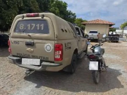 PM apreende moto com sinais de adulteração em Guanambi